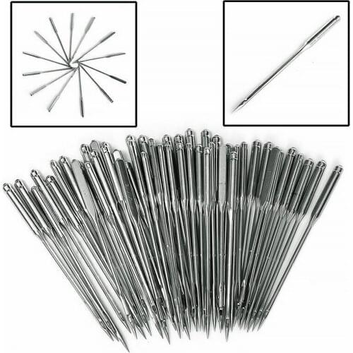 50Pcs Household Sewing Machine Needles 65/9 75/11 80/12 90/14 100/16 Home Sewing Needle DIY Sewing Accessories