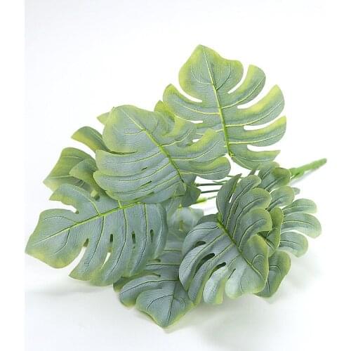Artificial plant Palm Leaf decor plastic Palm Leaf Party Hanging fake plant Decoration for home Arch Supply simulation Plants