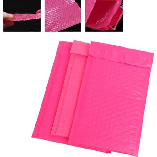 1pc Bubble Mailers Padded Envelopes Pearl film Gift Present Mail Envelope Bag For Book Magazine Lined Mailer Self Seal Pink
