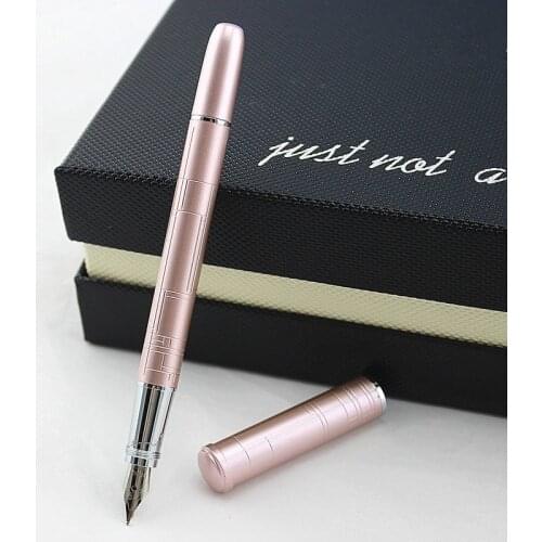 Leather pencil bag Fountain Pens High Quality Nib luxury Ink Pen Business Office High end student Gift Feather Pen