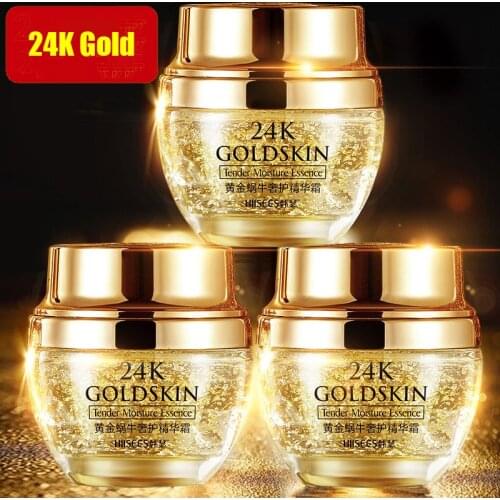 LAIKOU 24K Gold Snail Collagen Face Cream Brightening Anti-Aging Wrinkle Whitening Moisturizing Day Cream For Face Skin Care