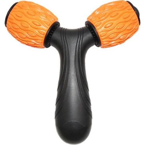 Y-type massager, muscle relaxer, massage roller, full body massage artifact, muscle-type fitness foam shaft, orange black