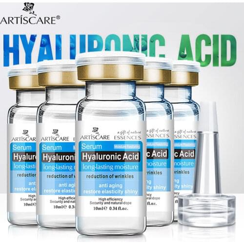 ARTISCARE Hyaluronic Acid Serum 5PCS Anti Aging and Moisturizing Skin Care Firming and Whitening Anti Wrinkles Essence for Face