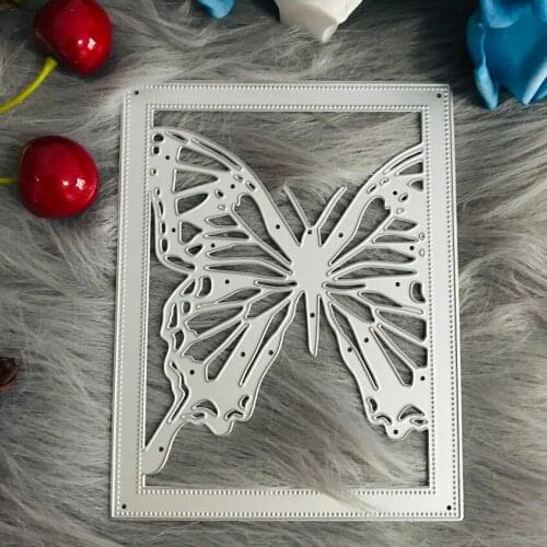 Rectangle butterfly frame Metal Steel Cutting Die Stencil For DIY Scrapbooking Paper/photo Cards Embossing Dies