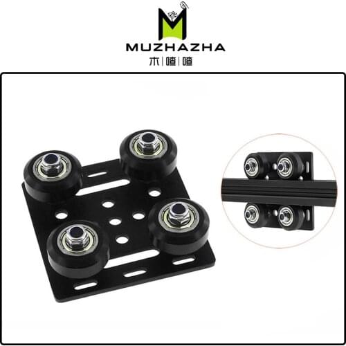 1set 3D Printer parts T3x65.5x65.5 pulley suites Openbuilds POM wheel V gantry plat for 20 series of aluminum profiles