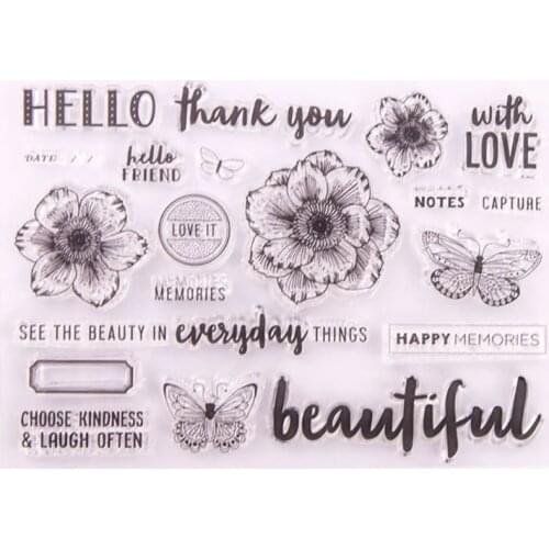 Thank You Silicone Clear Seal Stamp New DIY Scrapbooking Embossing Photo Album Decorative Paper Card Craft Art Handmade Gift