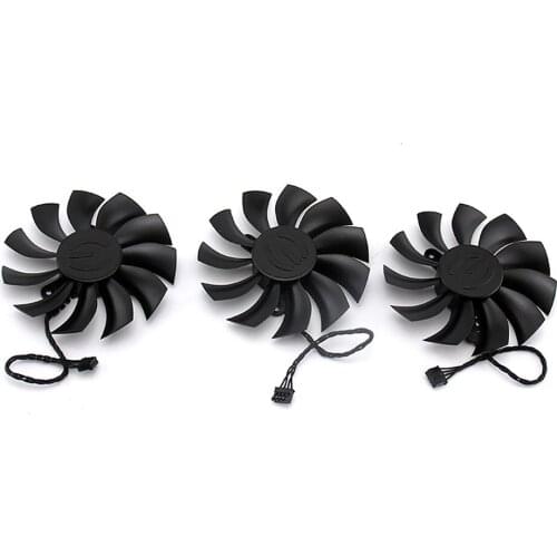1/2/3pcs PLA09215B12H Graphics Card Fan 4-pin Brushless Cooling Fan for EVGA GTX 1080TI FTW3 DT GAMING Accessories