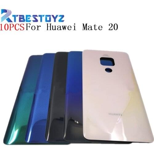 10PCS/Lot Original 3D Glass For Huawei Mate 20 Mate20 Glass Back Battery Cover Housing Case Rear Rear Door