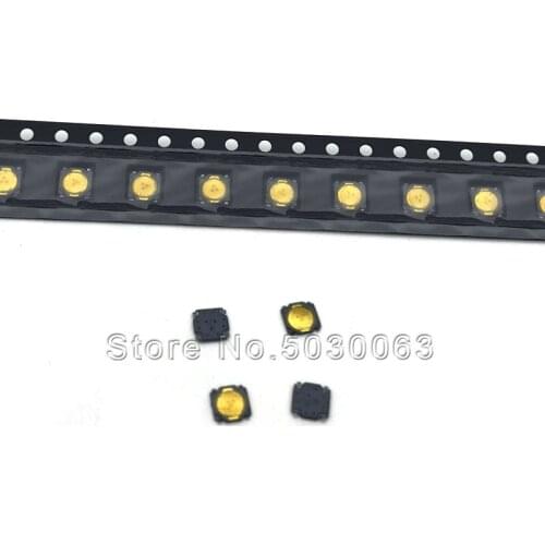 100pcs/lot Thin film switch 3.7 * 3.7 * 0.35mm SMD touch switch key Bluetooth headset special purpose