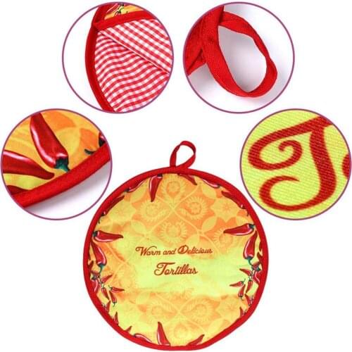30cm Food Insulation Tortilla Warmer Pouch Microwave Oven Lunch Bag Dinner Container School Food Storage Bags