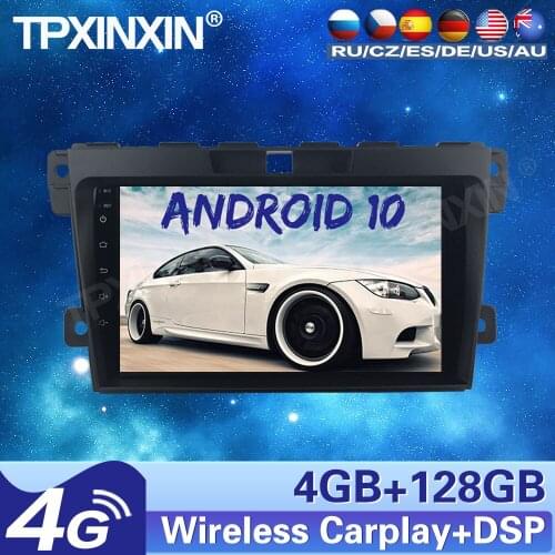 4+128G For Mazda CX-7 2012 2013 Android10.0 Car Stereo Radio Tape Recorder Multimedia video player GPS Navigation HD Screen