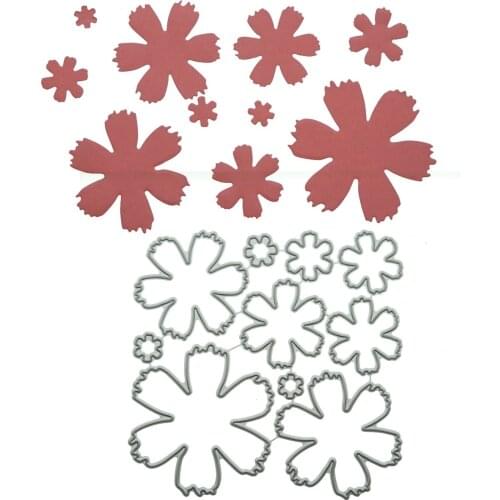 6-Petal Flower Floral Shape Metal Cutting Dies Scrapbooking For Clipart Card Diary Book Decorating Punch Stencil