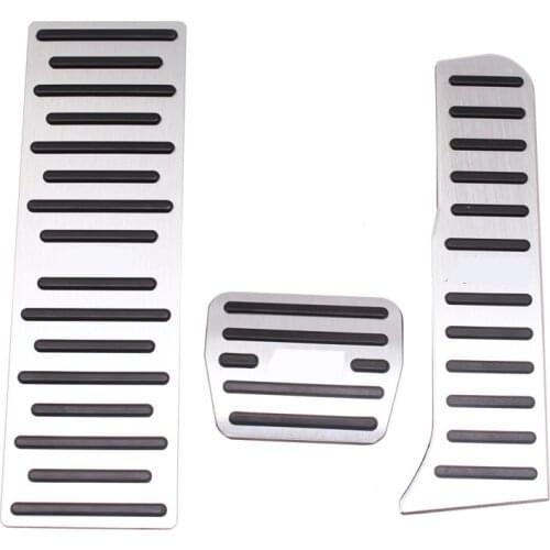 Car Accessories Aluminum alloy For Audi Q3 2013-2018 Auto Transmission Accelerator Brake Footrest Pedal Pad stickers