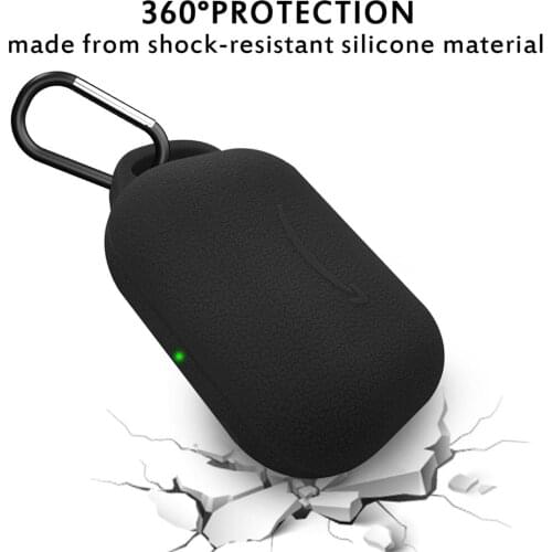 Earphone Case for Introducing Echo Buds Wireless Headphone Soft Silicone Shock Absorbing Headset Box Cover with Anti-lost Buckle