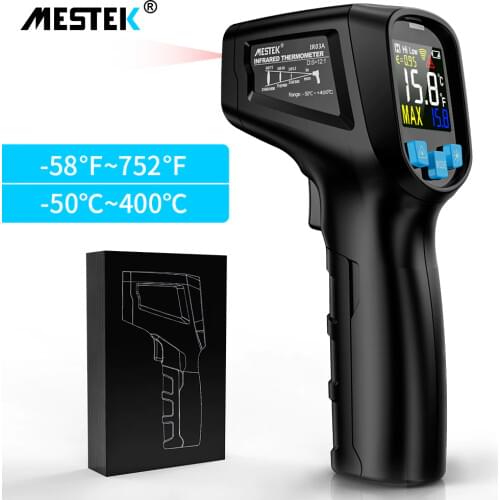Mestek IR03A/B Digital Infrared Thermometer Non Contact Thermometer Pyrometer IR Laser Air Conditioning Temperature Measuring