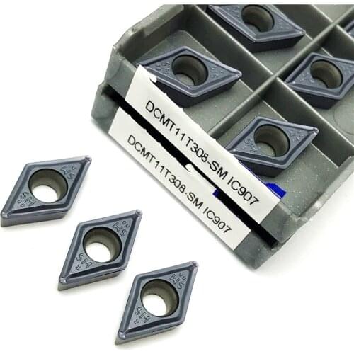 DCMT11T308 SM IC907 Internal Turning Tool Carbide insert CNC Metal Lathe Tool DCMT 11T308 turning insert