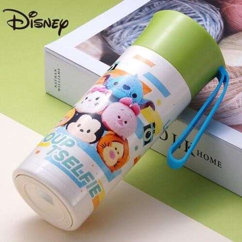 Disney childrens thermos cup students portable water cup kids cute water bottle boys and girls drop water bottles