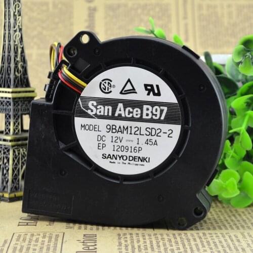 FOR Sanyo 9BAM12LSD2-2 12V 1.45A 9733 Server Blower Cooling Fan