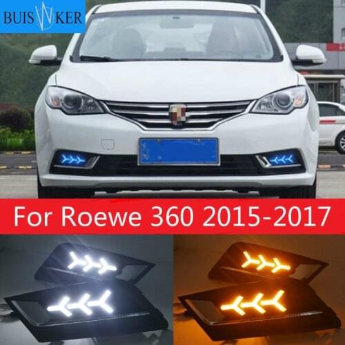 For Roewe 360 2015-2017 daytime light car accessories LED DRL headlight for Roewe 360 fog light