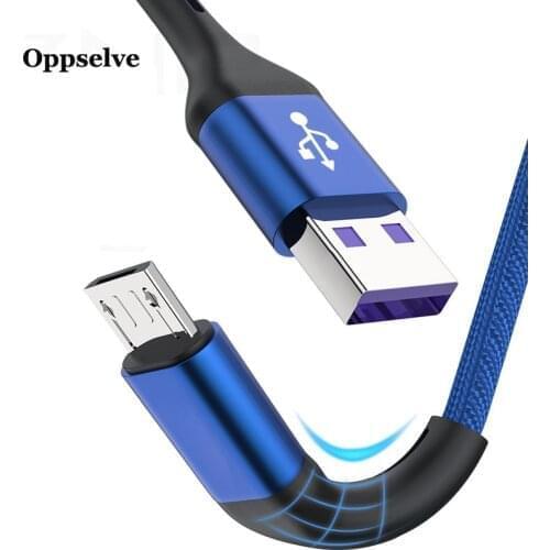 Micro USB Cable Nylon Fast Charge USB Cable for Samsung Xiaomi LG Tablet Android Mobile Phone USB Charging Wire Cord For Huawei