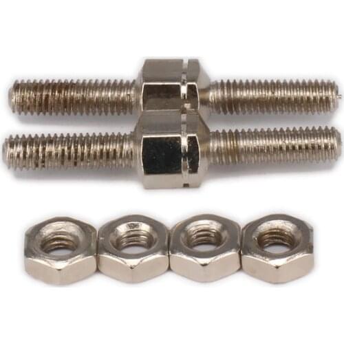 M3 3mm Thread Length 26mm #45 steel Tie Rod Pull-push Rod for RC Hobby Model Car Hop-up parts Silver Buggy Truck Upgrade Parts