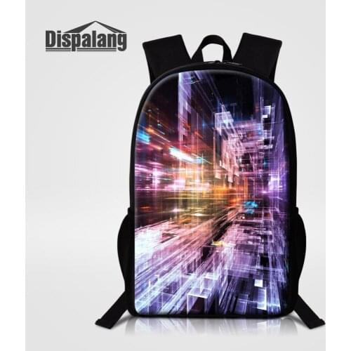 Dispalang Fashion School Backpack for Women Men Space Print School Bag Back Pack Large Knapsack Travel Bags for Teenagers Girls