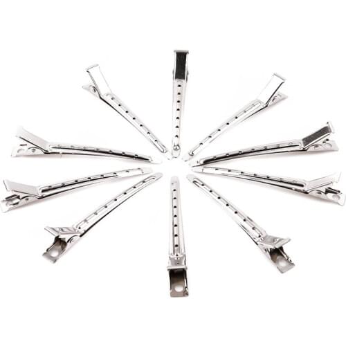 Stainless Steel Hairdressing Clips DIY Hair Styling Accessories Hair Clips Barrettes Headwear Clamp Salon Hairpins 10PCS/Set