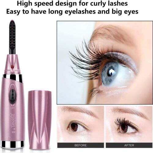 Portable Electric Heated Eyelash Curler Electric Perm Curling Iron Eye Lashes Applicator Eye Lashes Curler Clip Wimperkruller