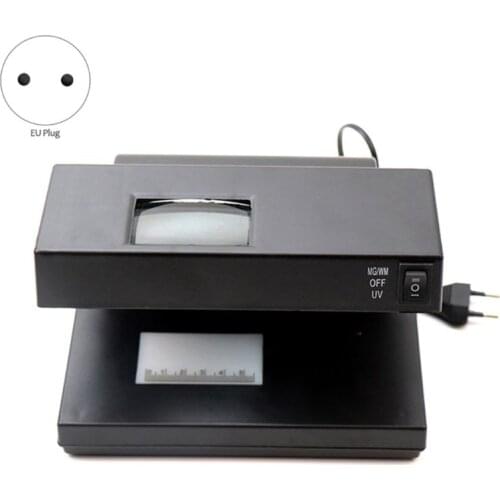 Portable Desktop Bill Money Detector Cash Currency Banknotes Notes Checker Support Ultraviolet UV and Magnifier