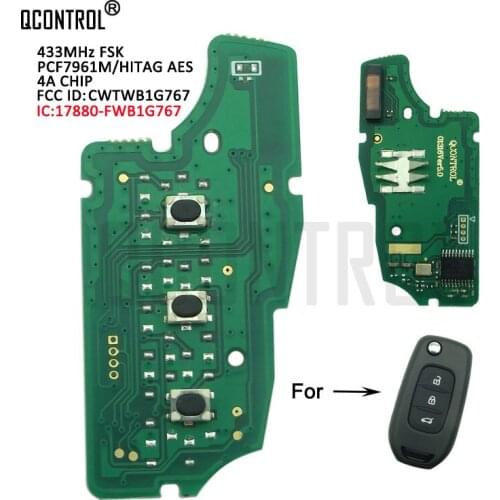 QCONTROL Car Remote Key Electronic Circuit Board for Renault Kadjar Captur Symbol Megane3 Megane III For Dacia Duster CWTWB1G767