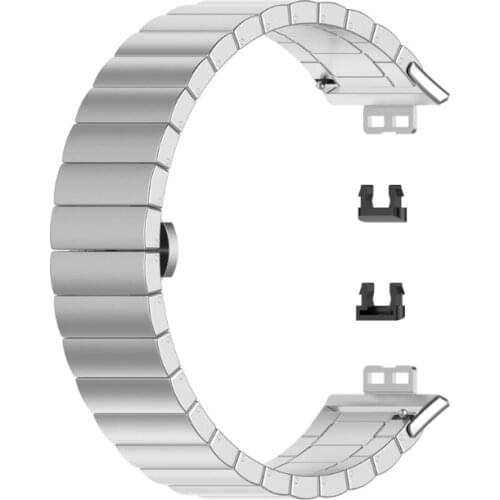 Stainless Steel Watch Band Replacement Strap with Tool for -Huawei Watch Fit X7JB