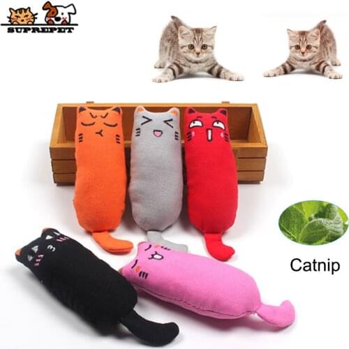 SUPREPET Pet Toys Cat Toy Cat Thumb Toy Cute Expression with Catnip for Kitten Cat Catnip Toy Kitten Toys katten speelgoed
