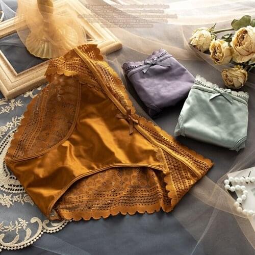 New Fashion Lace Underwear Women Panties Sexy Panty Briefs Seamless Lingerie Panties for Female Floral Lace Underpants