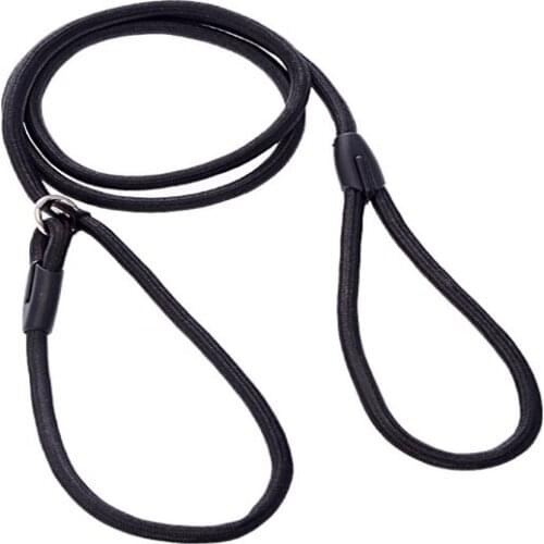 100pcs/lot Fast shipping Nylon Rope Slip Pet Dog Training P chain P Choke Leash Outdoor Walking Lead Strap Collar 3 sizes