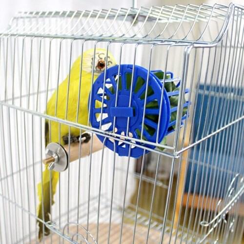 2pcs Birds Feeder Parrots Birds Cage Hanging Food Fruits Vegetable Basket for Parrots Budgies Eclectus Parrots HFing