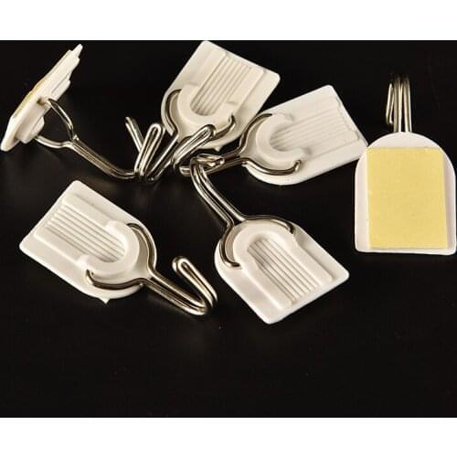 6x Hot sale Strong Adhesive Hook Wall Door Sticky Hanger Kitchen Bathroom