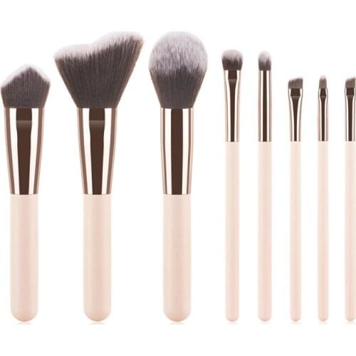 8 Makeup Brushes Eye Shadow Brushes Loose Powder Brushes Contour Brushes Eyebrow Brushes Lip Brushes For Beginner Beauty Tools