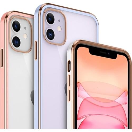 Luxury Clear Smooth Transparent TPU Case For iPhone 11 Pro Max X XS Max XR 7 8 Plus 2020 SE Comprehensive Protection Anti-Knock