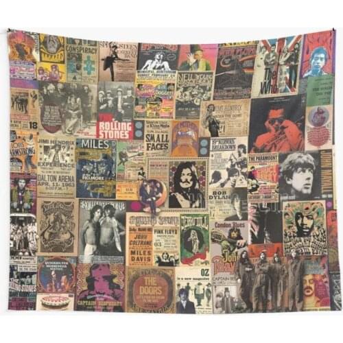 Rock And Roll Stories Music Tapestry Interior Art Deco