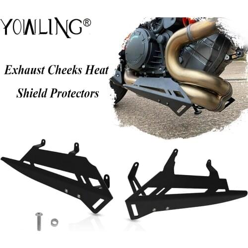 FOR 1290 SUPER R 2020-2021 Motorcycle Accessories Muffler Pipe Exhaust Cheeks Heat Shield Protectors Anti-scalding Cover Guard