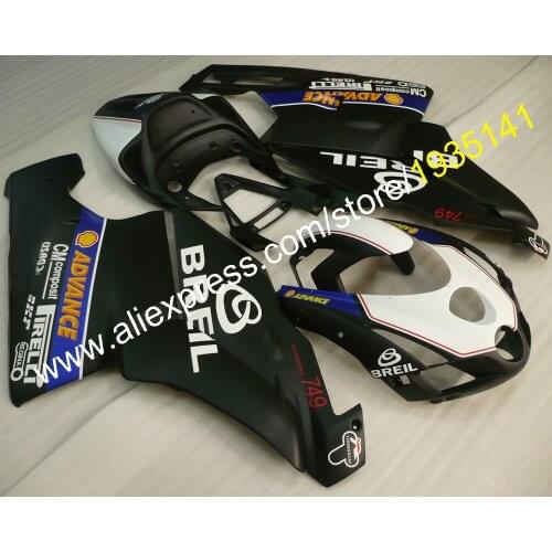 For Ducati 749 999 2003 2004 Parts 749 999S 03 04 Black White Blue Motorbike Fairing Fittings (Injection molding)