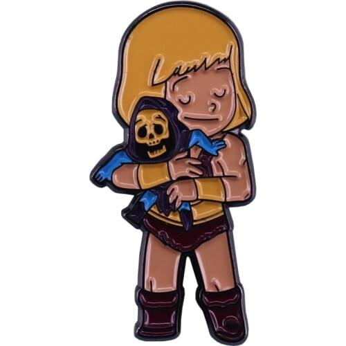 He-Man & skeletor enamel pin Masters of the universe fans collection