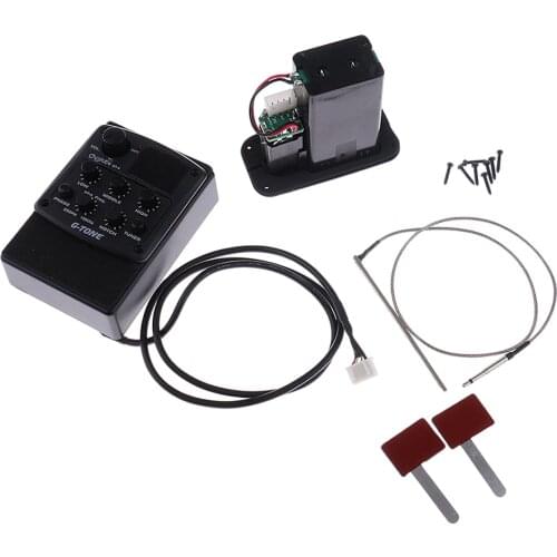 Guitar Pickup 3 Band EQ Equalizer System Acoustic Guitar Preamp Piezo Pickup