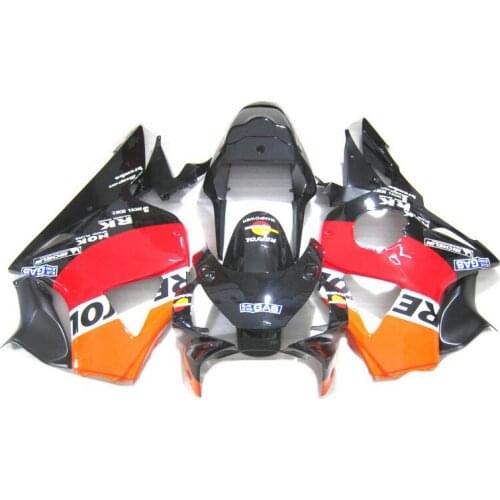 Hot sale Fairing kit Fit For Honda CBR954RR 02 03 Orange black fairings CBR 954rr 2002 2003 Bodywork Parts MX89