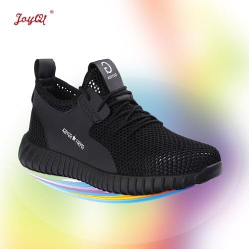 Women work sneakers ultralight men safety shoes breathable outdoor plus size 36-46 JOY-247