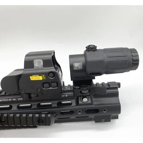 New G33 Airsoft 3X Magnifier with 558 Red Dot and Switch to Side Quick Detachable QD Mount for hunting accessory