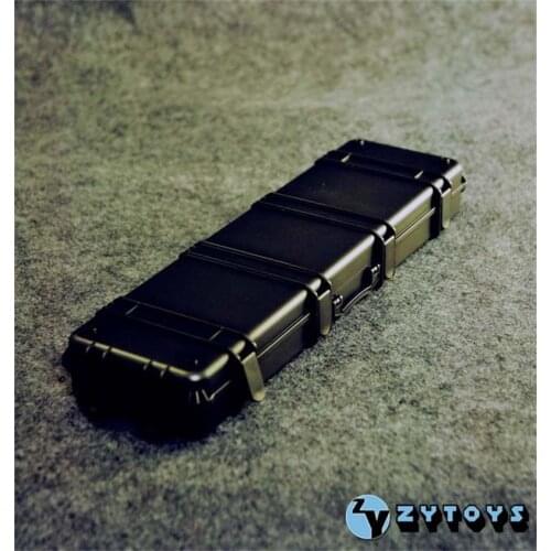 1:6 scale 1/6 ZY2006 plastic gun box case storage figure model for 12'' weapon model toy accessories suitcase model toy