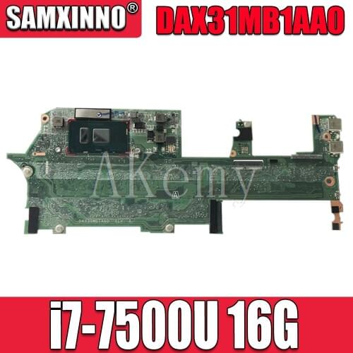 For HP Spectre x360 13-AC Laptop Motherboard With SR341 i7-7500u 16GB RAM DAX31MB1AA0 MainBoard 100% Tested Fast Ship