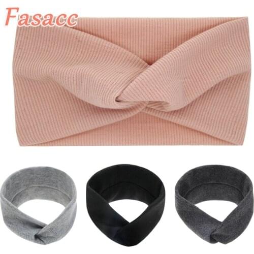 Fashion Kids Headbands For Girls Cross Hair Band Knot Turban Wide Baby Headband Elastic Korean Children Hair Accessories KT100