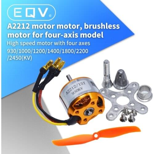 1pcs A2212 Brushless Motor 930KV 1000/1400/1800/2200/2450/2700KV For RC Aircraft Plane Multi-copter Brushless Outrunner Motor